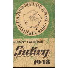 Druzstvo pestitelu zemaku - rodinny kalendar Sativy 1948